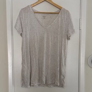 Motherhood Maternity Speckled Short Sleeve Top - Nursing